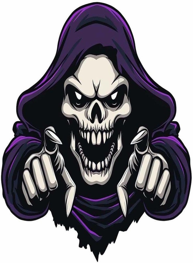 A1GRAPHIX Monster Peeking Window Stickers, Removable Double Sided Tear Window Clings Car Decals Auto Motorcycle Wall Art Decals Laptop Bumper Stickers (Pack- of -2) (Multicolor/C, 6X6 Inch) - Image 1